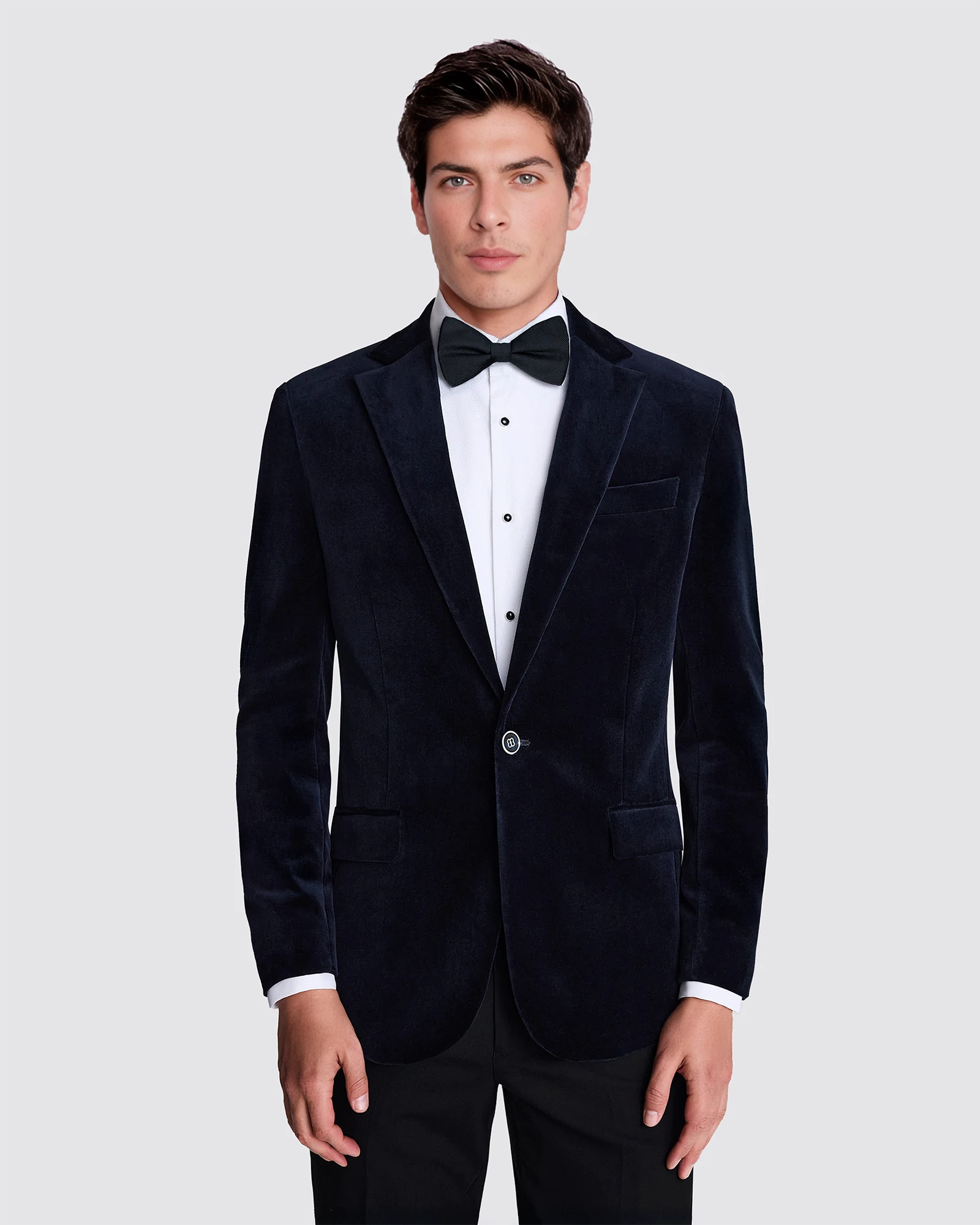 SR JV2 Navy Velvet Jacket - Image 2