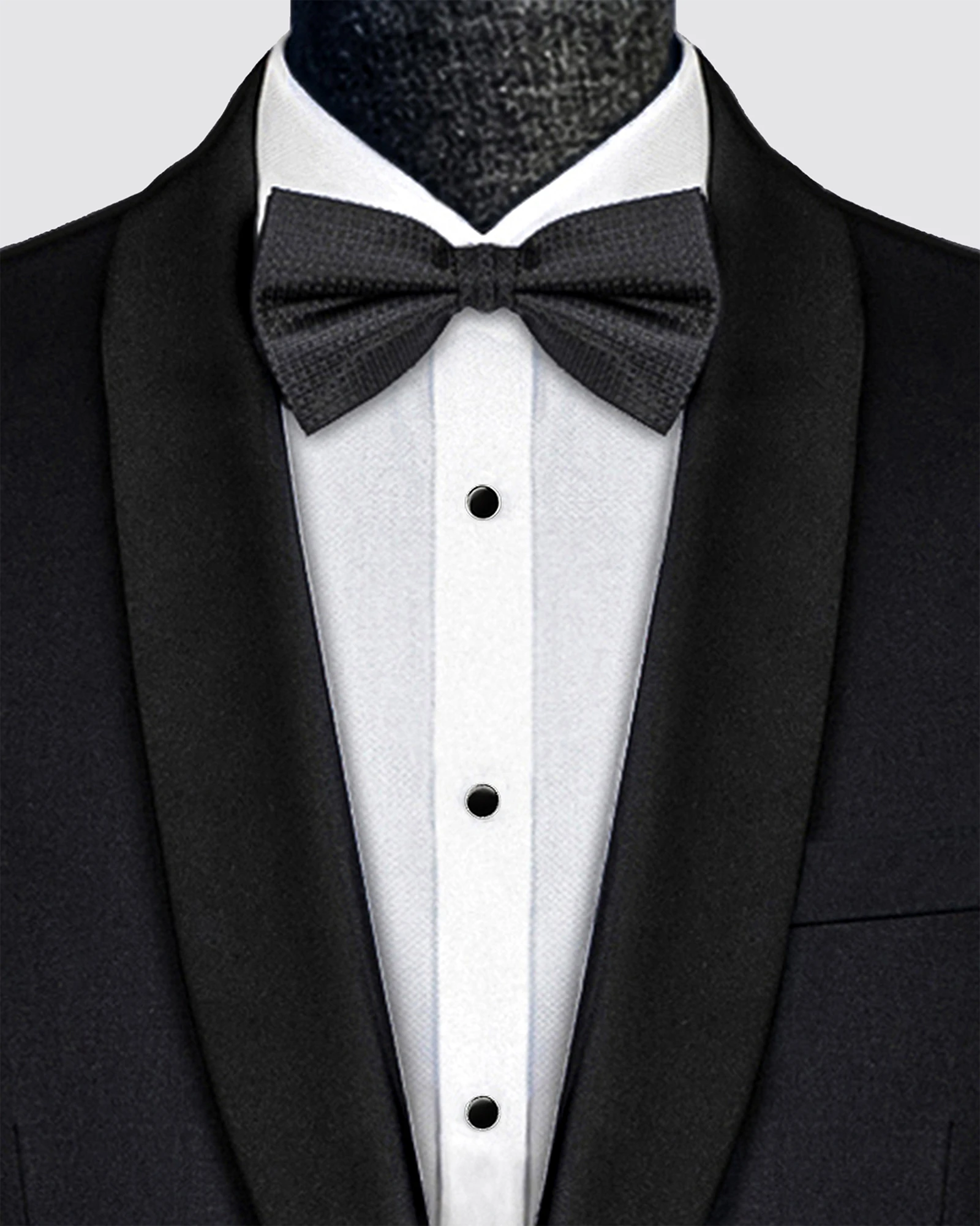 Studio Italia Savoy Black Shawl Lapel Tuxedo  Black Jacket Suiting
